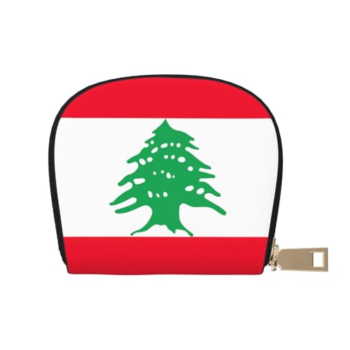 LNNIUK Geldbörse mit Libanon-Motiv, Kreditkartenhalter, Visitenkartenetui für Männer und Frauen, kompakte Größe für Erwachsene, Weiss/opulenter Garten, Einheitsgröße von LNNIUK