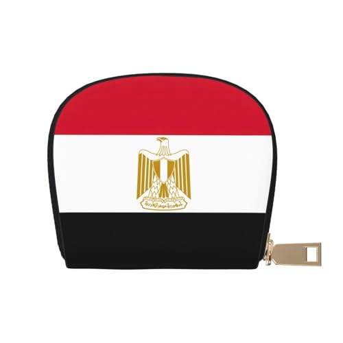 LNNIUK Geldbörse mit ägyptischer Flagge, Kreditkartenhalter, Visitenkartenetui für Männer und Frauen, kompakte Größe für Erwachsene, Weiss/opulenter Garten, Einheitsgröße von LNNIUK
