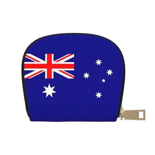 LNNIUK Geldbörse mit australischer Flagge, Kreditkartenhalter, Visitenkartenetui für Männer und Frauen, kompakte Größe für Erwachsene, Weiss/opulenter Garten, Einheitsgröße von LNNIUK
