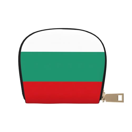 LNNIUK Geldbörse mit bulgarischer Flagge, Kreditkartenhalter, Visitenkartenetui für Männer und Frauen, kompakte Größe für Erwachsene, Weiss/opulenter Garten, Einheitsgröße von LNNIUK
