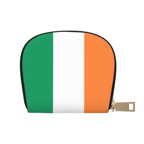 LNNIUK Geldbörse mit irischer Flagge, Kreditkartenhalter, Visitenkartenetui für Männer und Frauen, kompakte Größe für Erwachsene, Weiss/opulenter Garten, Einheitsgröße von LNNIUK