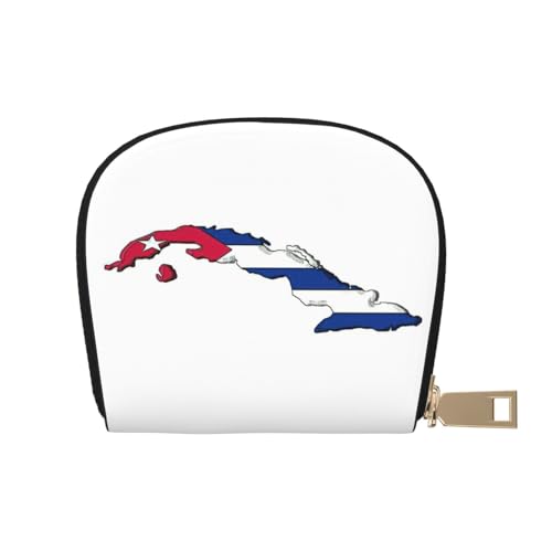 LNNIUK Geldbörse mit kubanischer Flagge, Kartenhalter, Visitenkartenetui für Männer und Frauen, kompakte Größe für Erwachsene, Weiss/opulenter Garten, Einheitsgröße von LNNIUK