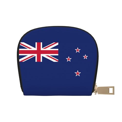 LNNIUK Geldbörse mit neuseeländischer Flagge, Kreditkartenhalter, Visitenkartenetui für Männer und Frauen, kompakte Größe für Erwachsene, Weiss/opulenter Garten, Einheitsgröße von LNNIUK