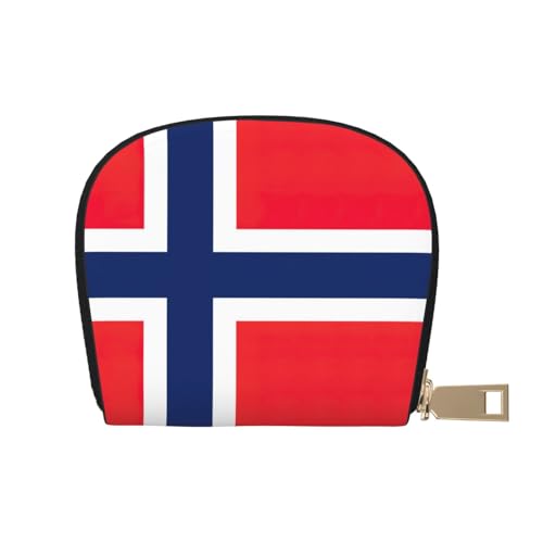 LNNIUK Geldbörse mit norwegischer Flagge, Kreditkartenhalter, Visitenkartenetui für Männer und Frauen, kompakte Größe für Erwachsene, Weiss/opulenter Garten, Einheitsgröße von LNNIUK