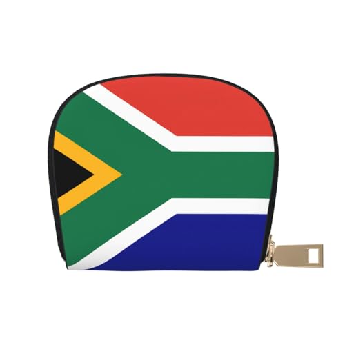 LNNIUK Geldbörse mit südafrikanischer Flagge, Kreditkartenhalter, Visitenkartenetui für Männer und Frauen, kompakte Größe für Erwachsene, Weiss/opulenter Garten, Einheitsgröße von LNNIUK