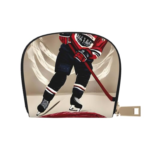 LNNIUK Hockey-Sportdruck, Geldbörse, Kreditkartenhalter, Visitenkartenetui für Männer und Frauen, kompakte Größe für Erwachsene, Weiss/opulenter Garten, Einheitsgröße von LNNIUK