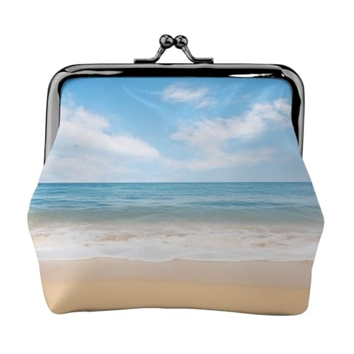 Schöne Aussicht auf das Meer 3 Druck Kleine Tasche Kiss Lock Münzbörse für Frauen Münzgeldbörse Kreditkartenetui von LNNIUK