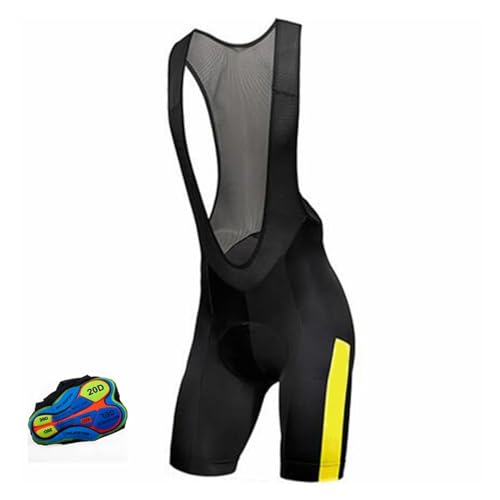 LNNXSZ Herren Trägerhose Qualitätsklassiker Bib Shorts Fahrrad Bottom Bike Hosen 20d mit Strumpfhosen Sommer Culotte Riding Unterwäsche Hose (Color : C, Size : 3X-Large) von LNNXSZ