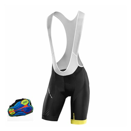 LNNXSZ Herren Trägerhose Qualitätsklassiker Bib Shorts Fahrrad Bottom Bike Hosen 20d mit Strumpfhosen Sommer Culotte Riding Unterwäsche Hose (Color : E, Size : XX-Large) von LNNXSZ