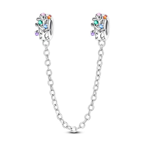 LNQOBU 925 Sterling Silber Armband Sicherheitsketten-Charm,Herz Silikon Stopper Verschluss Clip Bead Charm Kompatibilität Pandora Armbänder LNQOBU 925 Sterling Silber Armband Sicherheitsketten-Charm,Herz Silikon Stopper Verschluss Clip Bead Charm Kompatibilität Pandora Armbänder von LNQOBU
