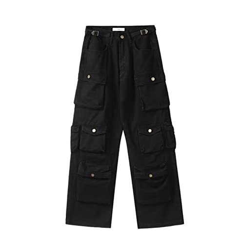 LNSIN Y2K Cargohose mit mehreren Taschen, Overalls für Herren, Harajuku, lässige Damen, Baggy-Hose, Oversize, gerade Wischhose, Frühling und Herbst LNSIN Y2K Cargohose mit mehreren Taschen, Overalls für Herren, Harajuku, lässige Damen, Baggy-Hose, Oversize, gerade Wischhose, Frühling und Herbst von LNSIN