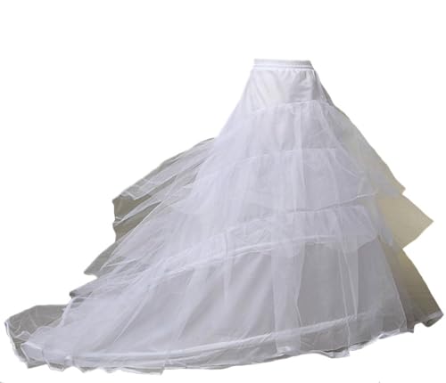 LNTRC Petticoat Reifrock für Kleid mit Schleppe Underskirt Crinoline für Ballkleid Abendkleid Brautkleid von LNTRC