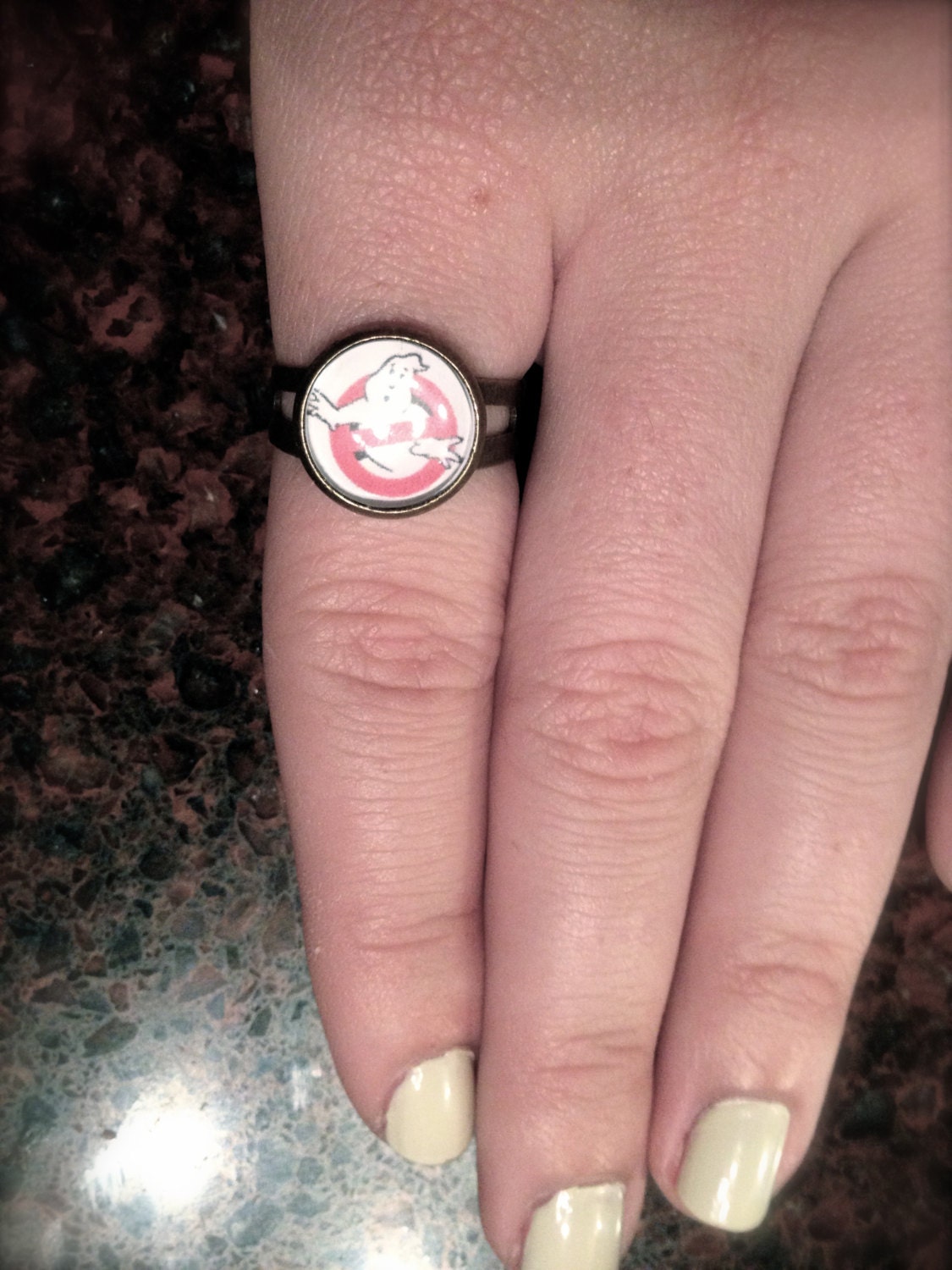 Handgefertigter Ghostbusters Ring, "Verstellbar' | 12mm Handgefertigter Ghostbusters Ring, "Verstellbar' | 12mm von LNTRN