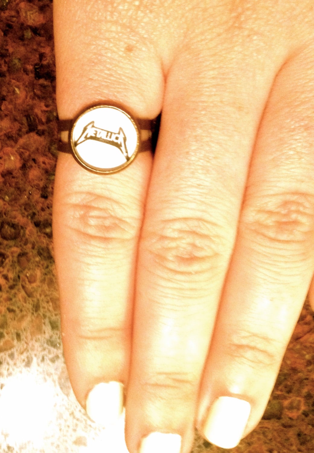 Handgemachter Metallica "Verstellbarer' Ring | 12mm Handgemachter Metallica "Verstellbarer' Ring | 12mm von LNTRN