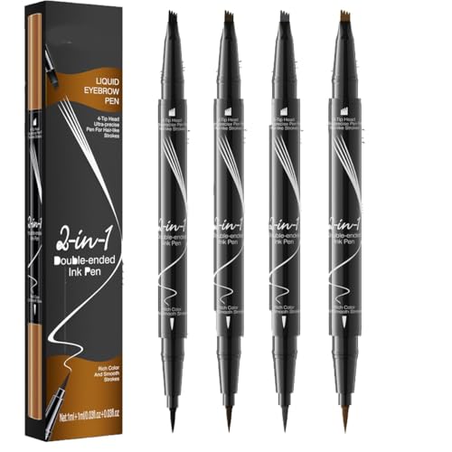 Flüssiger Augenbrauenstift 3D Microblading-Augenbrauenstift Wasserfester flüssiger Augenbrauenstift Flüssiger Augenbrauenstift mit Doppelkopf für natürliche Augenbrauen von LNWZBEQI