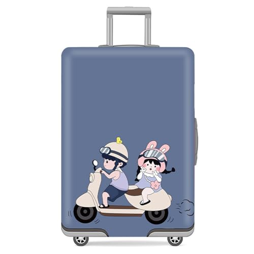 Kofferschutzhülle Motorrad Junge Mädchen Kofferhüllen Elastisch Kofferhülle Waschbar Kofferabdeckung Koffer Hülle Schutz Langlebig Koffer Schutzhülle Kofferschutz Mit Reißverschluss Für 29-32 Zoll von LNXSESN