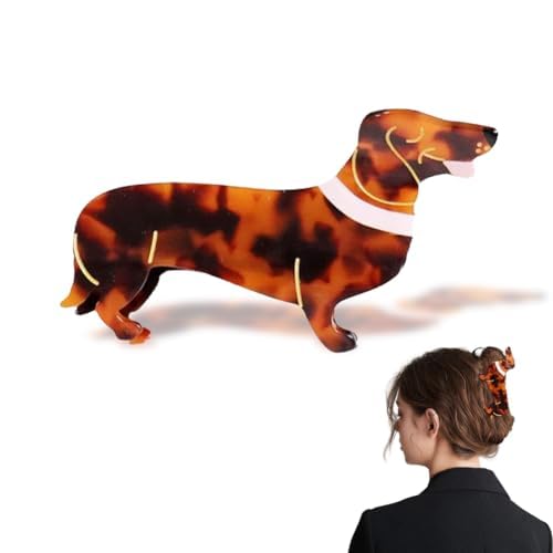 1Pc Haarklammer Hund Dackel Acetat Tier Haarspangen Haarspangen Damen und Haarspangen Mädchen Klauen Clips für Mädchen Hundeliebhaber Geschenke Rutschfeste Haarspange(Klauen Clip),Haarschmuck,Kosmetik von LNYMZD