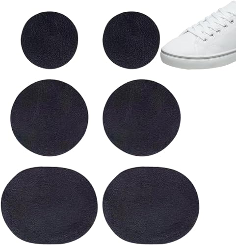 6Pcs Schwarz Mesh Schuhe Loch Reparatur Selbstklebend Sneaker Loch Vamp Reparatur Aufkleber Schuh Loch Reparatur Patch,Selbstklebend Sneaker Heel Repair Patch,Schuhzubehör and Pflege,Schuhputzsets von LNYMZD