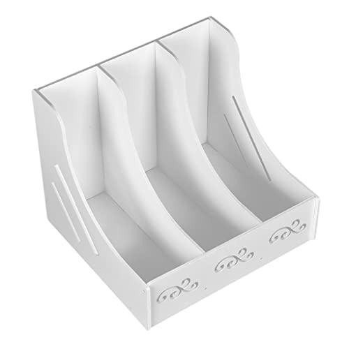 DIY 3 Sections Self-Assembly Files Storage Box for Supplies White Color Set von LOABXYUZ
