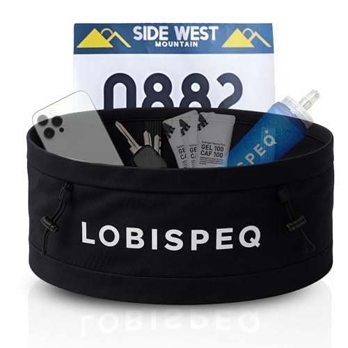 LOBISPEQ Kompressions-Laufgürtel für Herren + Rückenstütze + Stockhalter + einzigartige Tasche 360° | Laufgürtel für Herren | Trail-Running, Wandern, Training und Rennen mit großer Kapazität, Schwarz LOBISPEQ Kompressions-Laufgürtel für Herren + Rückenstütze + Stockhalter + einzigartige Tasche 360° | Laufgürtel für Herren | Trail-Running, Wandern, Training und Rennen mit großer Kapazität, Schwarz von LOBISPEQ