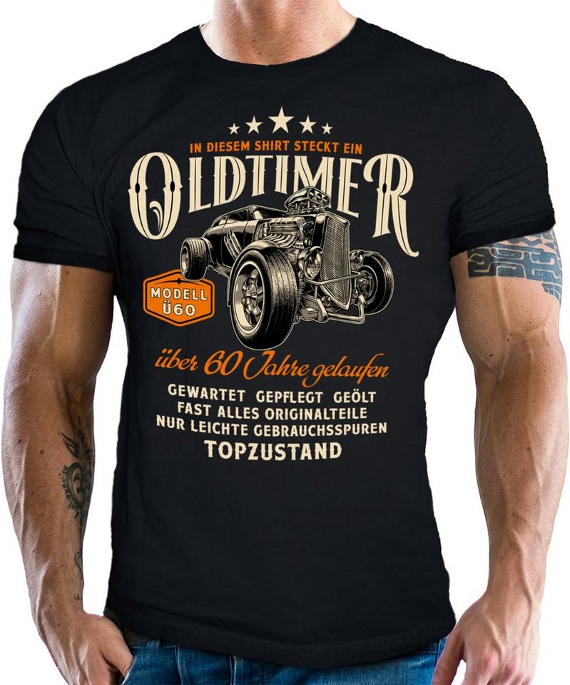 LOBO NEGRO® T-Shirt als Geschenk für Männer zum Geburtstag - Oldtimer über 60 Topzustand von LOBO NEGRO®