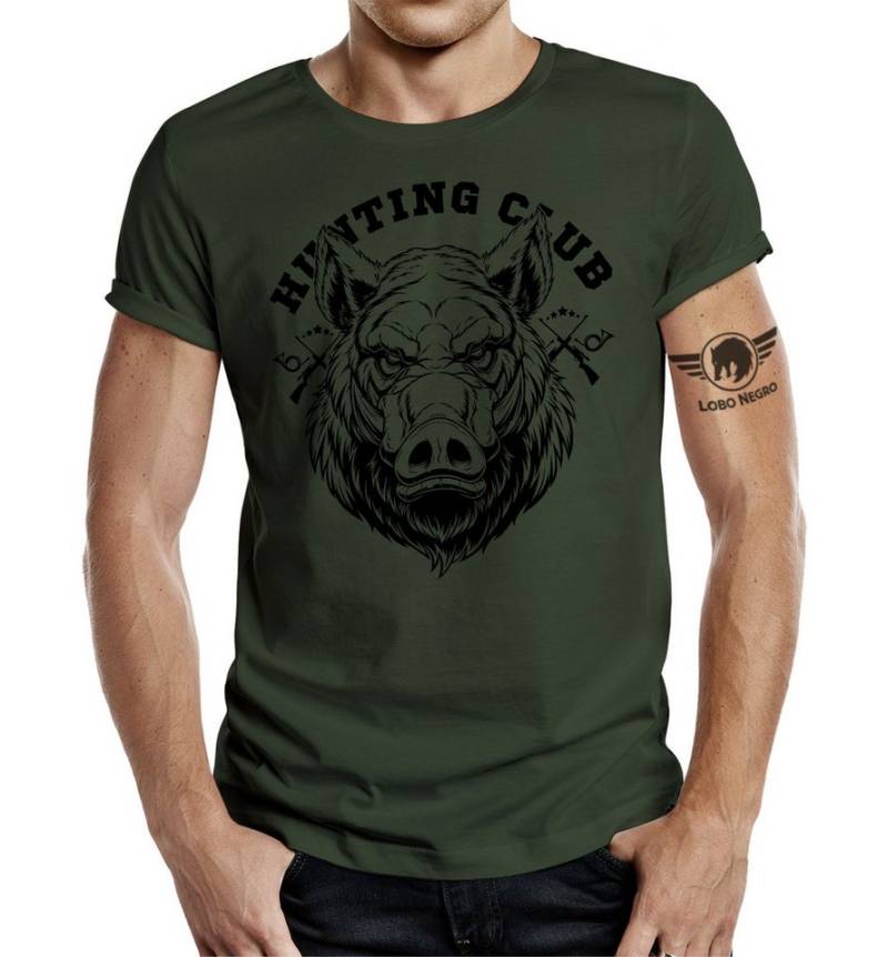LOBO NEGRO® T-Shirt für Jäger: Hunting Club Eber von LOBO NEGRO®