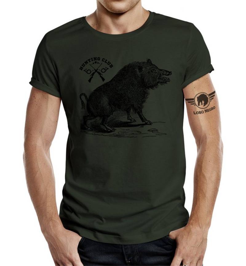 LOBO NEGRO® T-Shirt für den Jäger: Hunting Club Wildsau von LOBO NEGRO®