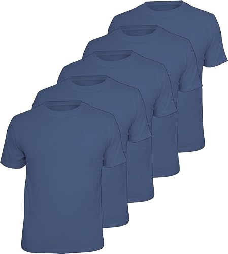 Arbeits-Worker Herren T-Shirts schwere Qualität im 5er Pack Farbe: Denim von LOBO NEGRO