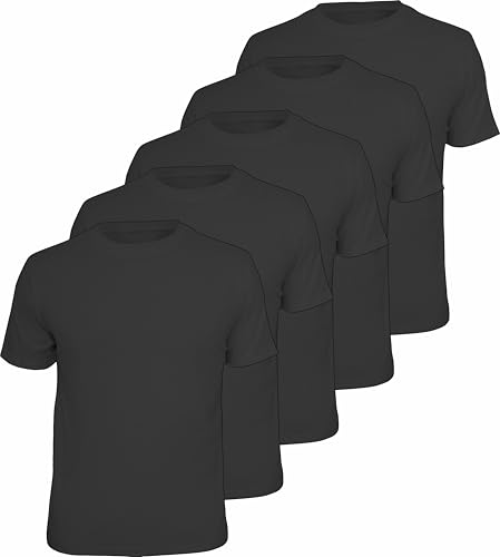 Arbeits-Worker Herren T-Shirts schwere Qualität im 5er Pack Farbe: Schwarz Arbeits-Worker Herren T-Shirts schwere Qualität im 5er Pack Farbe: Schwarz von LOBO NEGRO