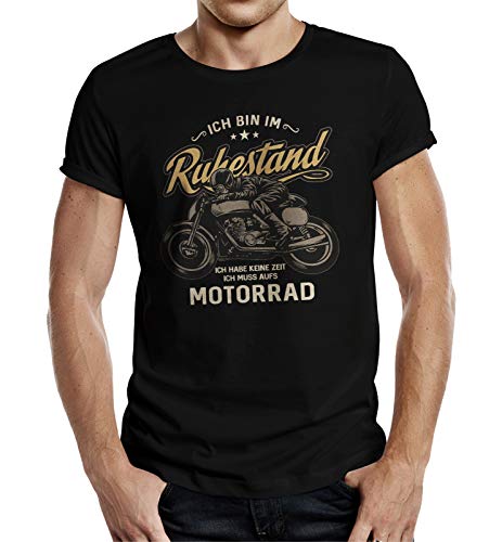 Biker T-Shirt für Rentner: Bin im Ruhestand - Ich muss aufs Motorrad XL Biker T-Shirt für Rentner: Bin im Ruhestand - Ich muss aufs Motorrad XL von LOBO NEGRO