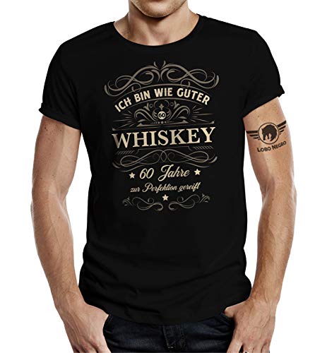 Geschenk T-Shirt für Männer zum 60. Geburtstag - Wie Whiskey 60 Jahre gereift Geschenk T-Shirt für Männer zum 60. Geburtstag - Wie Whiskey 60 Jahre gereift von LOBO NEGRO