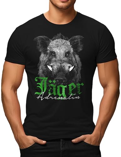 Herren T-Shirt für Jäger auf der Jagd: Adrenalin Wildschwein Herren T-Shirt für Jäger auf der Jagd: Adrenalin Wildschwein von LOBO NEGRO