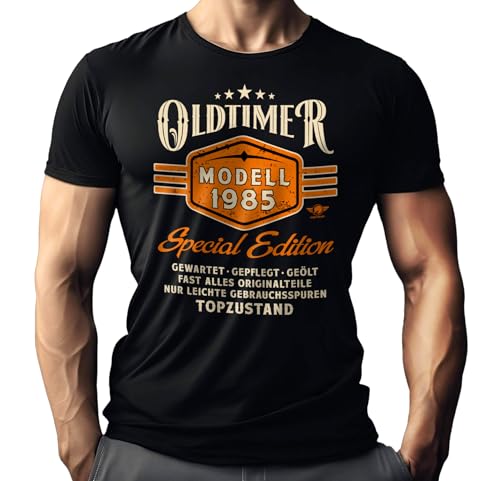 Herren T-Shirt zum 40. Geburtstag für Männer: Oldtimer Jahrgang 1985-40 Jahre gelaufen in Topzustand Herren T-Shirt zum 40. Geburtstag für Männer: Oldtimer Jahrgang 1985-40 Jahre gelaufen in Topzustand von LOBO NEGRO
