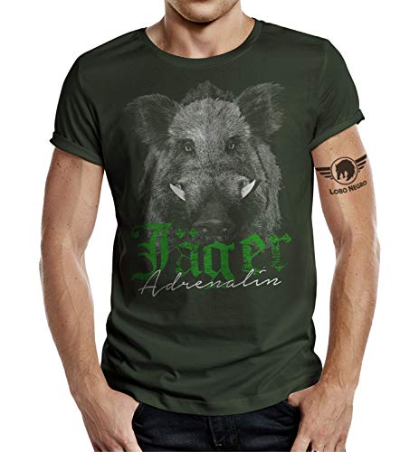 Jäger T-Shirt: Adrenalin Eber M von LOBO NEGRO