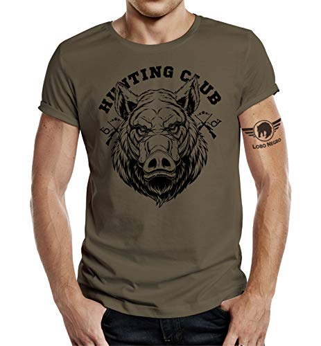 Jäger T-Shirt: Hunting Club Eber 3XL von LOBO NEGRO