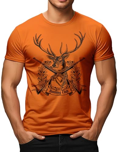 Herren T-Shirt für Jäger: Hunting Club Hirsch 100% Reine Baumwolle Herren T-Shirt für Jäger: Hunting Club Hirsch 100% Reine Baumwolle von LOBO NEGRO