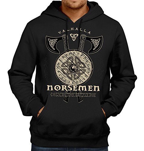 LOBO NEGRO Original Design Kapuzen-Pullover für den Wikinger Nordmann Fan: Norsemen-XXXL LOBO NEGRO Original Design Kapuzen-Pullover für den Wikinger Nordmann Fan: Norsemen-XXXL von LOBO NEGRO