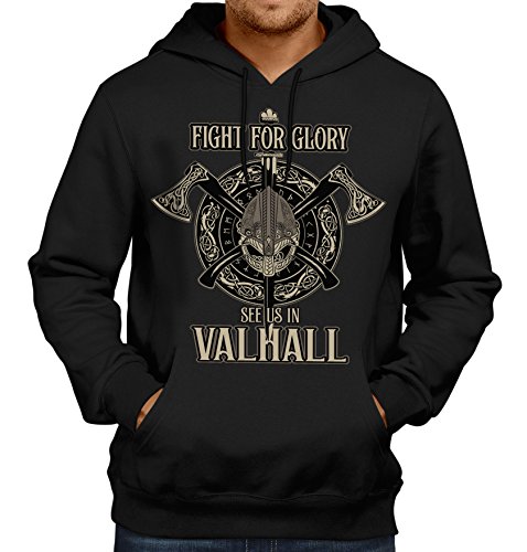 LOBO NEGRO Original Kapuzen-Pullover für den Wikinger Nordmann Fan: Fight for Glory-XL LOBO NEGRO Original Kapuzen-Pullover für den Wikinger Nordmann Fan: Fight for Glory-XL von LOBO NEGRO