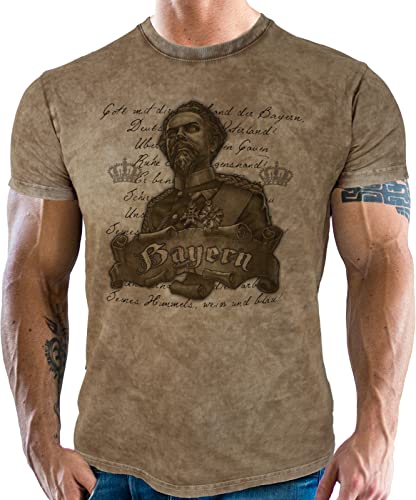 LOBO NEGRO Trachten T-Thirt für Bayern Fans im Used Vintage Retro Look - Land der Bayern - Vorgewaschen, Bitte eine Nummer größer bestellen LOBO NEGRO Trachten T-Thirt für Bayern Fans im Used Vintage Retro Look - Land der Bayern - Vorgewaschen, Bitte eine Nummer größer bestellen von LOBO NEGRO