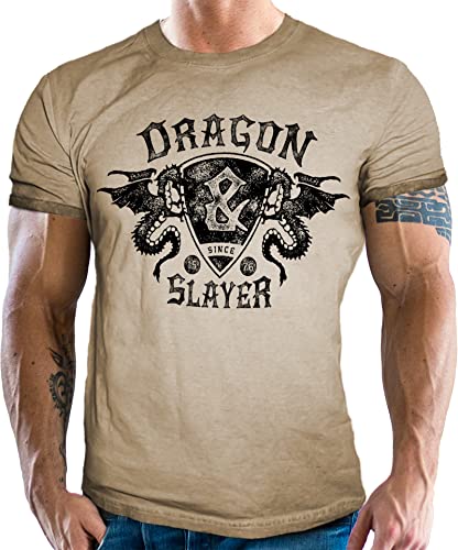 Nordic Warrior Wikinger T-Shirt im Vintage Used Look Nordic Warrior Wikinger T-Shirt im Vintage Used Look von LOBO NEGRO