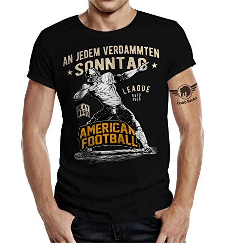 T-Shirt für American Football Fans: An jedem Sonntag von LOBO NEGRO