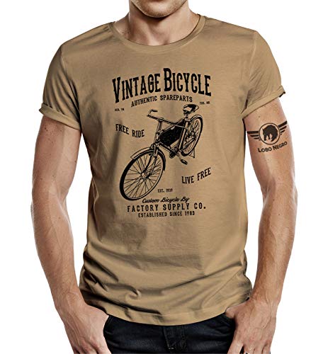 T-Shirt für Fahrrad Fans: Vintage Bicycle 2XL von LOBO NEGRO