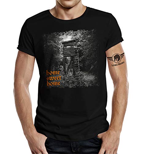 T-Shirt für Jäger: Hochsitz - Home Sweet Home 2XL von LOBO NEGRO