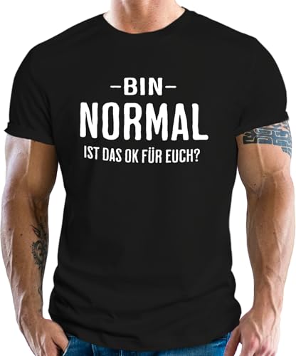 T-Shirt mit Statement - Bin Normal T-Shirt mit Statement - Bin Normal von LOBO NEGRO