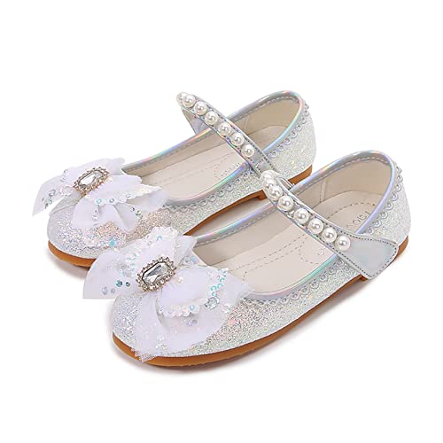 LOBTY Mädchen Prinzessin Schuhe Pailletten Kristall Schuhe Kinder Sandalen Hochzeitsschuhe Ballettschuhe Geburtstag Party Halloween Weihnachten Karneval Kostüm Zubehör von LOBTY