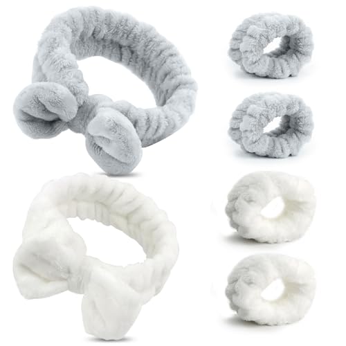 6 Stück Elastisches Bowknot Haarbänder,Spa Gesicht Cosmetic Stirnband Handgelenk Waschbänder Set,Haarband Kosmetik Ohren,Makeup Haarbänder Elastic,für Mädchen Waschen des Gesichts & Abschminken 6 Stück Elastisches Bowknot Haarbänder,Spa Gesicht Cosmetic Stirnband Handgelenk Waschbänder Set,Haarband Kosmetik Ohren,Makeup Haarbänder Elastic,für Mädchen Waschen des Gesichts & Abschminken von LOBVABA