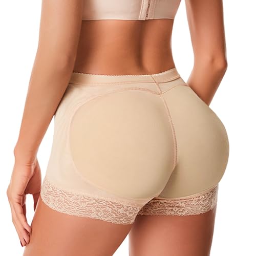 Damen Push Up Unterhose Damen Butt Lifter HöSchen HüFte Frauen Enhancers Fake Ass Hüfte Butt Lifter (DE/NL/SE/PL, Alphanumerisch, S, Regular, Regular, Hautfarbe) von LOCCY