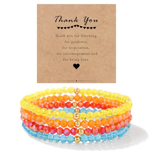 LOCCY Damen Kristall Perlen Armband Mehrschichtiges Steine Armband Boho Modeschmuck Armband Damen Schwarz (bunt A) von LOCCY