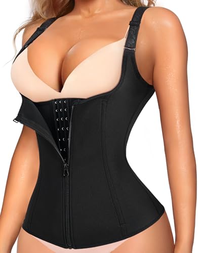 LODAY Taillentrainer Korsett für Gewichtsverlust Bauchkontrolle Sport Workout Body Shaper schwarz, schwarz, Large LODAY Taillentrainer Korsett für Gewichtsverlust Bauchkontrolle Sport Workout Body Shaper schwarz, schwarz, Large von LODAY