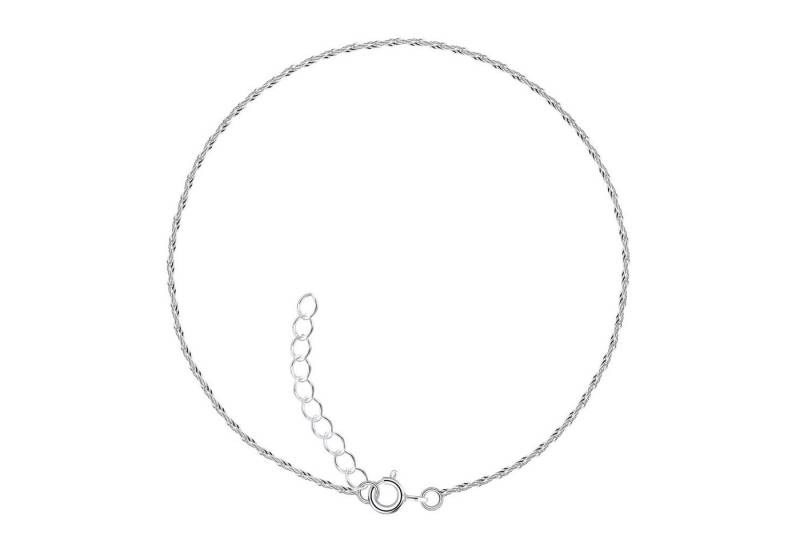 LÖB Fußkette 925 Silber Fußkette Singapurkette Fußkettchen 25cm (Geschenke für Frauen Beste Freundin Mutter Mama Damen zum Geburtstag Weihnachten Weihnachtsgeschenke), verstellbare Länge Minimalistisch Modern von LÖB